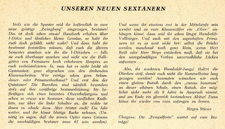 Begrüßungstext